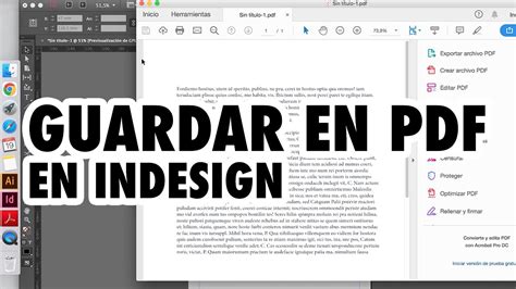 Como Guardar Pdf En Indesign Youtube