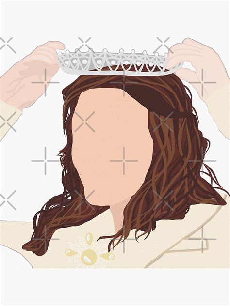 Queen Blair Waldorf Digital Vector Art Sticker By Cynthiajulienne