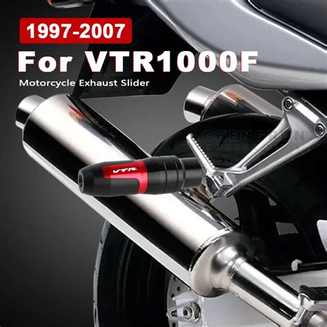 Exhaust Slider Aluminum Falling Protection For Honda Vtr Firestorm