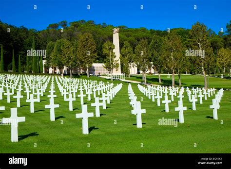 Florence American Cemetery Italy World War Ii Wwii Stock Photo Royalty