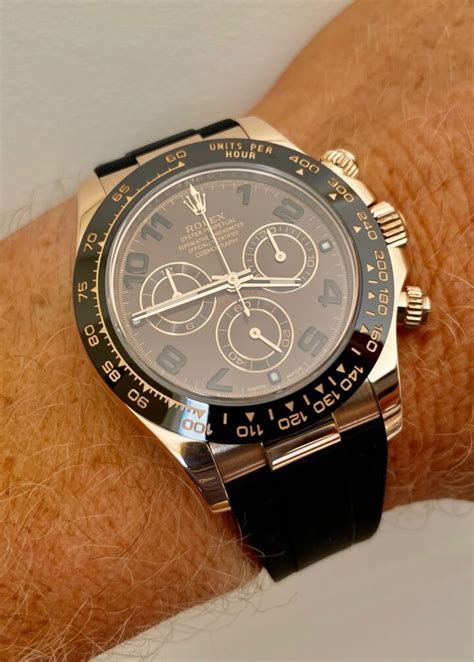 Rolex Daytona Oysterflex Ct Rose Gold Chocolate Dial Ln