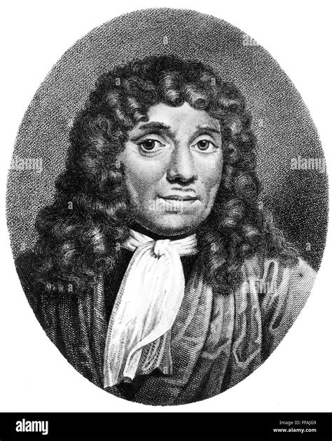 Anton Van Leeuwenhoek N1632 1723 Naturalista Holandés Línea Y Stipple Grabado Fotografía De