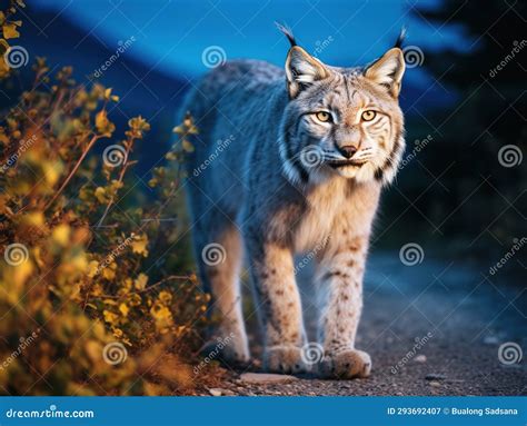 Ai Generated Illustration Wildlife Concept Of Lynx In Denali National