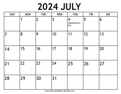 July 2024 Calendar US Holidays - Free-printable-calendar.com