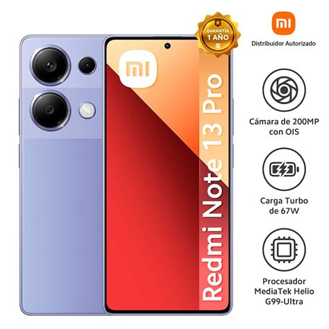 Ripley Celular Xiaomi Redmi Note Pro Gb Gb Ram Lavander Purple