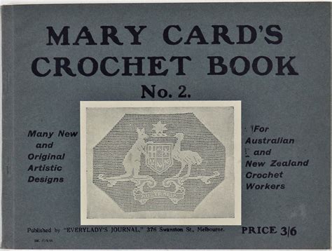 Mary Card S Crochet Book Number New Designs And Arrangements For