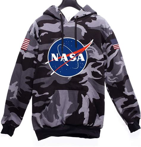 Blusa Moletom Nasa Usa Camuflado Tumblr Casaco De Frio Canguru Amazon