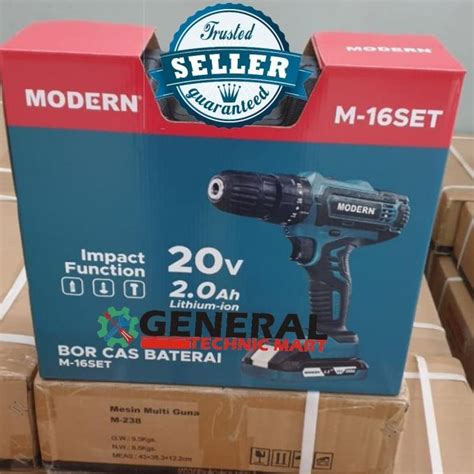 Jual Mesin Bor Baterai Tembok Cordless Drill M V Ah Modern