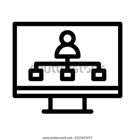 Hierarchy Line Icon Illustration Vector Graphic Stock Vector Royalty Free 2223455077