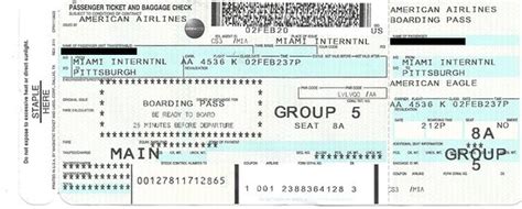 American Airline Boarding Pass