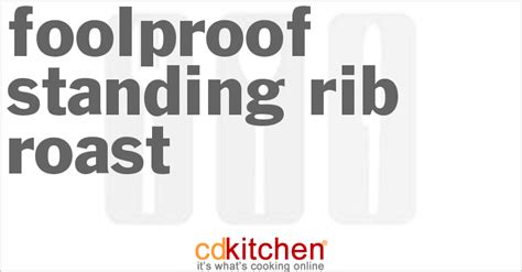 Foolproof Standing Rib Roast Recipe | CDKitchen.com