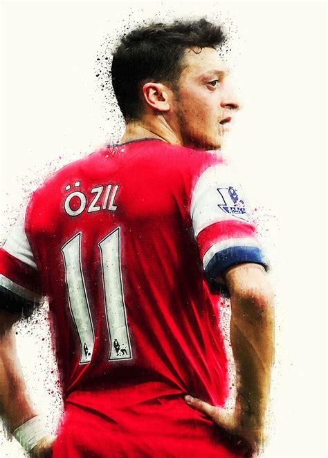 Mesut Ozil Poster Poster Picture Metal Print Paint By