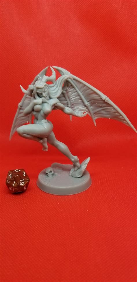 Aya Lust Demon Sexy Pinup 100mm Demon Resin Miniature For Dandd Dungeons And Dragons Or Tabletop