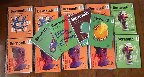 Material Bernoulli 6v 2022 apenas até O 4º Volume Livro Bernoulli