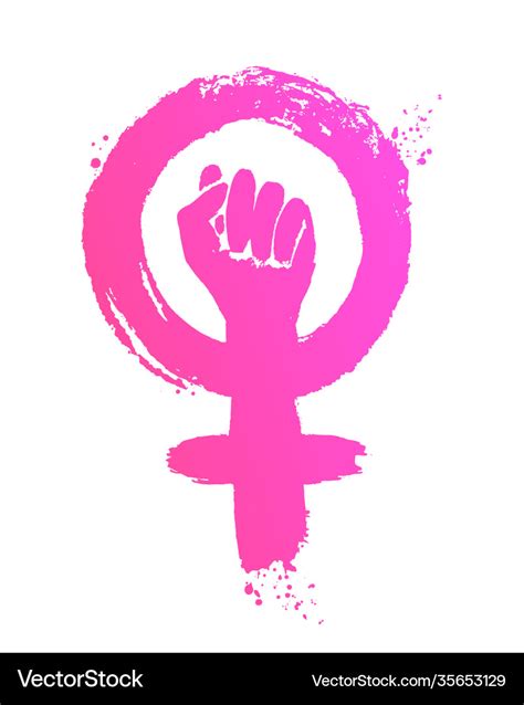 Feminism Symbol Royalty Free Vector Image Vectorstock