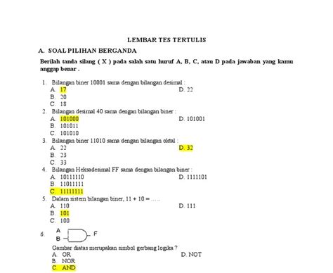 Contoh Soal Logika Matematika Dan Jawabannya Kelas 11 Homecare24