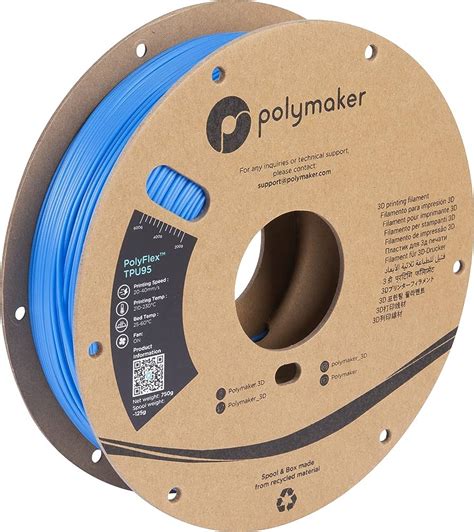 Polymaker Polyflex Tpu 95a Bleu Blue 175 Mm 750 G