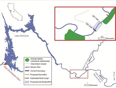 Lake Mcclure Expansion Plan Boundary Dispute Map By Denielle Perry