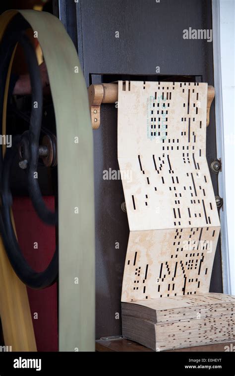 The Music Book Playing A Large Gavioli Fairground Organ Stock Photo