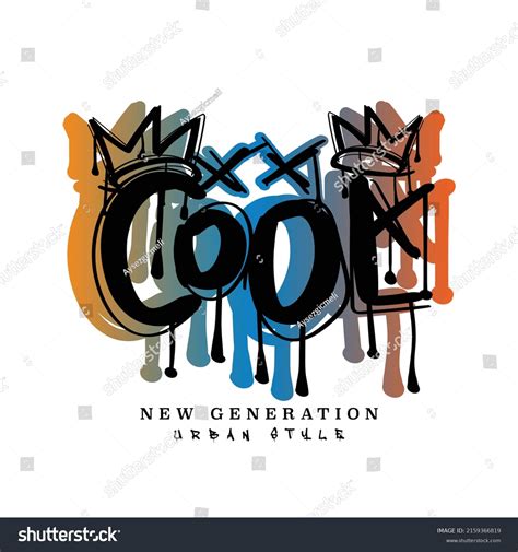 Cool Grunge Dirty Graffiti Style Slogan Stock Vector (Royalty Free ...