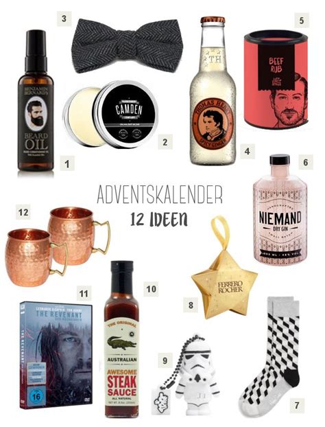 Adventskalender Ideen für den Freund kleine Geschenke für Männer