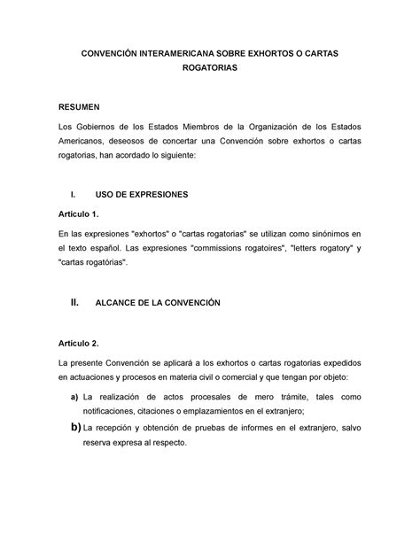 Convención Sobre Exhortos O Cartas Rogatorias copia CONVENCIÓN