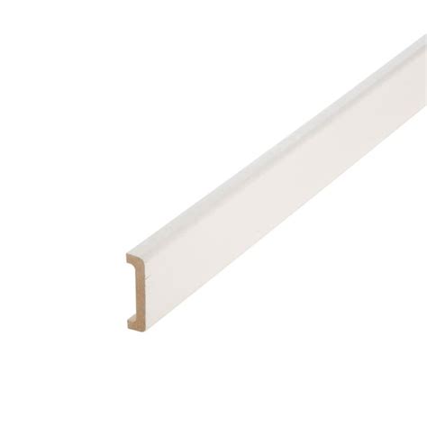 Nez de cloison médium MDF pour cloison de 50 mm blanc 11 x 53 mm L