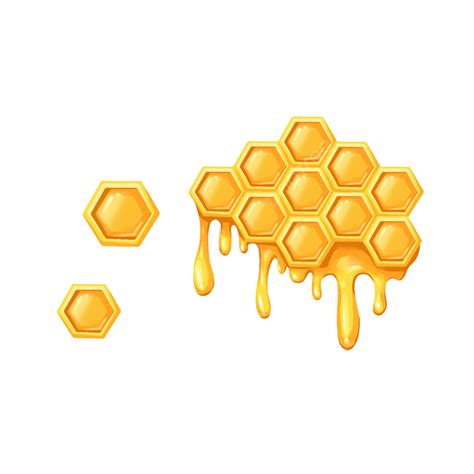 Bee Honeycomb Vector Hd Images, Bundle Of Isolated Cute Bee And ...