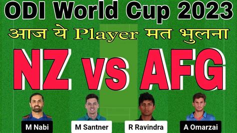 Nz Vs Afg Dream11 Prediction New Zealand Vs Afghanistan Dream11 Team