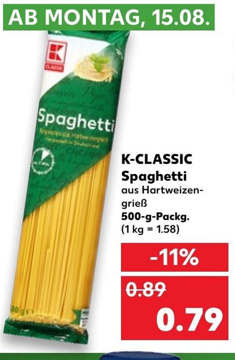 K Classic Spaghetti Tilbud Hos Kaufland