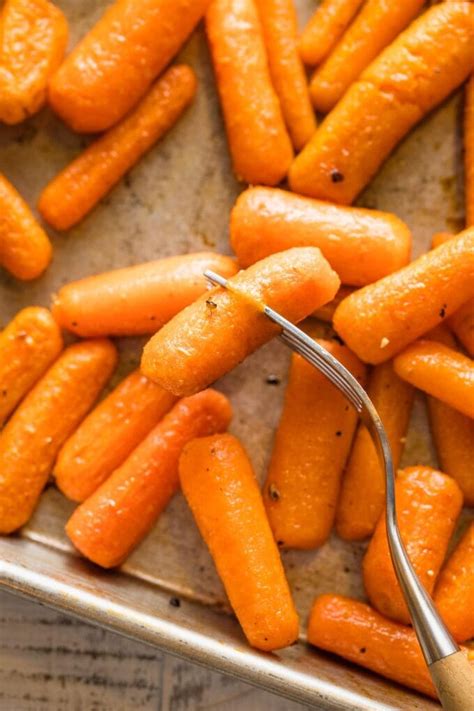 Roasted Baby Carrots Minutes Prep Nourish And Fete