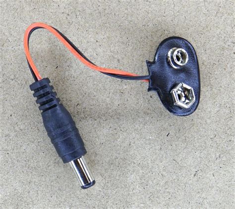 9V Battery To DC Jack Adapter A2D Electronics