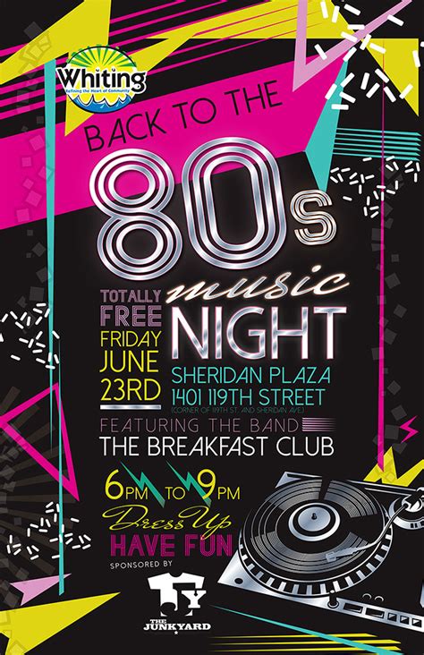 80s Night At Sheridan Plaza Experience Whiting WhitingEvents