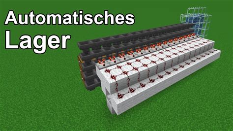 Nie Wieder Truhen Sortieren Automatisches Redstone Lager Minecraft