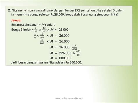 Aritmatika Sosial BUNGA TUNGGAL DAN PAJAK Pptx