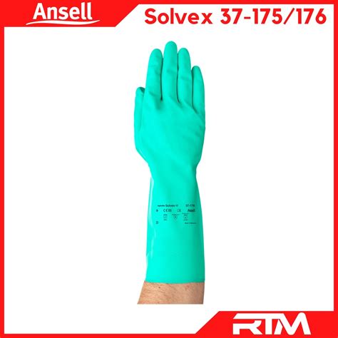 Ansell AlphaTec Solvex 37 176 37 175 Strong Chemical Resistant Nitrile