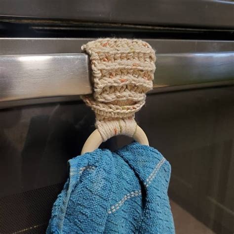 Crochet Pattern Kitchen Towel Holder Tea Towel Holder Crochet