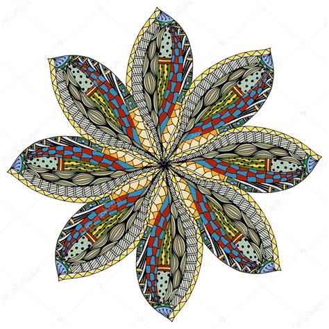 Beautiful Colored Mandala Stock Vector Image By Frescomovie 96195204