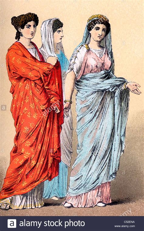 Dress Of Roman Women In Late Republican And Imperial Times Around 100 B C To A D 100