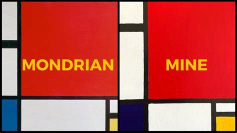 I Recreated Composition With Red Blue And Yellow By Piet Mondrian