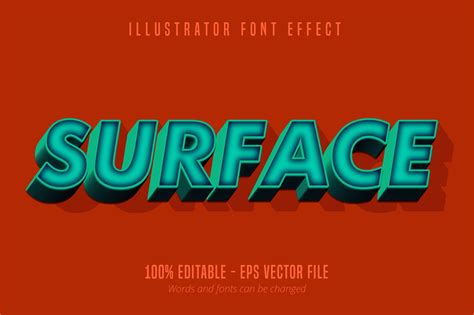 Modern 3d Text Effect Editable Font Graphic By Mustafa Beksen