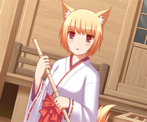 Original Kitsune Miko By Tanpopi On Deviantart