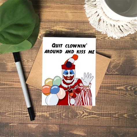 John Wayne Gacy Serial Killer True Crime Valentines Card Etsy Canada