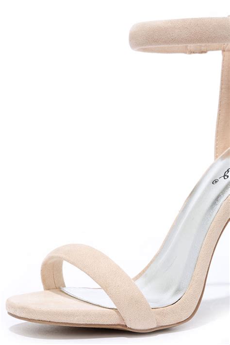 Pretty Nude Heels Ankle Strap Heels Dress Sandals 29 00