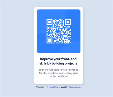 Frontend Mentor Qr Code Component Solution Mobile First Solution Using Css Grid And Flexbox