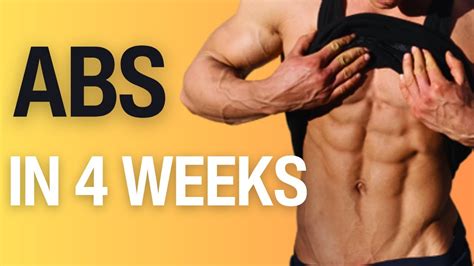 5 Min Home Ab Workout Get Abs In 4 Weeks Youtube