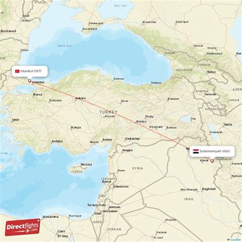 Direct Flights From Sulaimaniyah To Istanbul Isu To Ist Non Stop