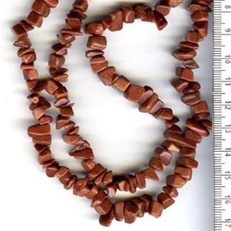 Brown Goldstone Chips Inch Long Ilona Biggins Beads Pearls