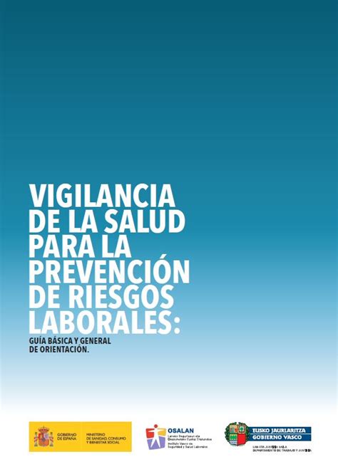 Vigilancia De La Salud Para La Prevención De Riesgos Laborales Guía