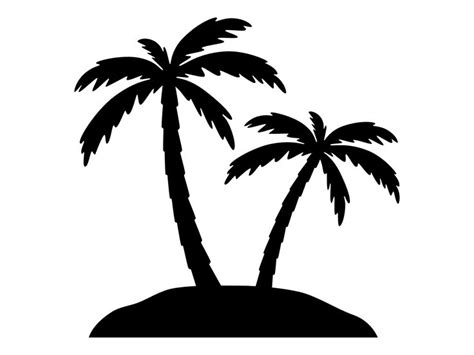 Palm Trees SVG, Palm Trees Silhouette, Palm Trees Clipart, Palm Trees ...